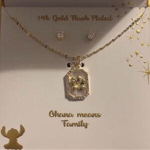 a.n.a Gold Flash Plated Necklace Set